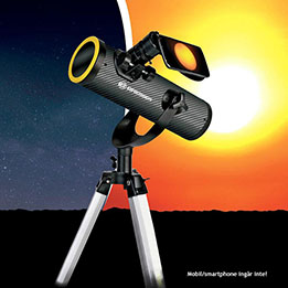 Solarix teleskop/stjärnkikare 76/350 med solfilter